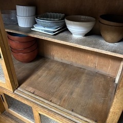 昭和レトロ 食器棚 アンティーク の画像
