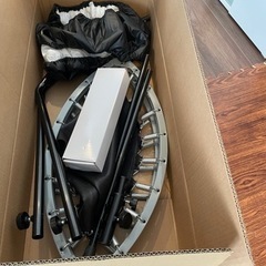 トランポリン　補助手すり付きの画像