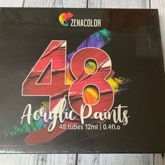 新品⭐️ アクリル 絵の具セット 48色 12ml ペイント 絵...