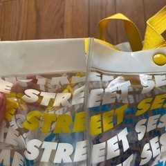 セサミストリート プール用 ビニール カバン バッグの画像