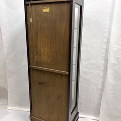 高級ブランド 木製家具 モーブル コレクションボード 飾り棚 ガラス棚 幅64×奥行42×高さ170cm コレクションケース C の画像