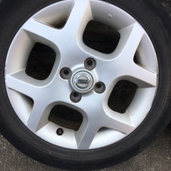 15インチ,ホイール&タイヤ 4本セット　日産キューブキュービック純正の画像