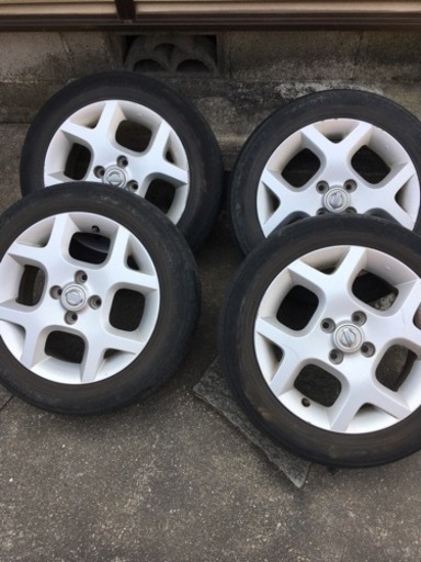15インチ,ホイール&タイヤ 4本セット　日産キューブキュービック純正