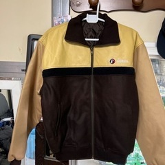 ジョージア　Georgia ジャンパー　牛革　ウール　アクリル