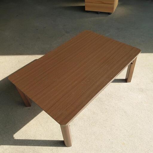 【お取引中】こたつ 華芝ジャパン フラットヒーター　折畳み　ローテーブル