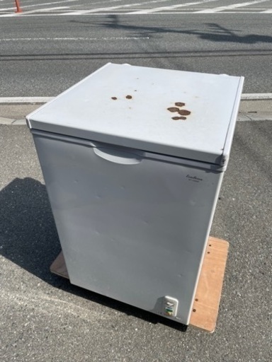 ■中古品 エクセレンス冷凍ストッカー KF-100NF 2015年 100L 554ｘ554ｘ845ｍｍ 動作問題なし ■