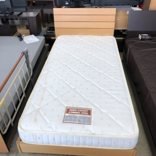 ☆値下げしました☆ シングルベッド マットレス付き