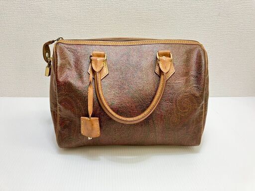 エトロ　ETRO ペイズリー柄 ボストンバッグ ハンドバッグ