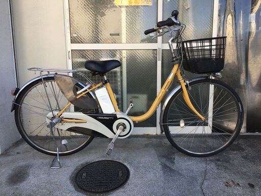 地域限定送料無料　パナソニック　ビビ　DX　8,9AH　新基準　子供乗せ　黄　ナチュラ　アシスタ　神戸市　電動自転車