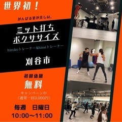 刈谷市　ミット打ちボクシングトレーニング