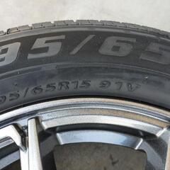 値下げしました！未使用タイヤ+アルミホイール4本セット(195/65R15)