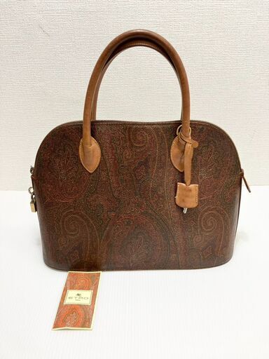 エトロ　ETRO ペイズリー柄 ハンドバッグ ドーム型