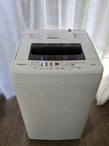 配送します　2016年製　洗濯機　美品　HW-E4501   4.5kg