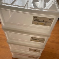 収納ケース　クローゼットケース　衣装ケース　3段ボックス　4段ボックスの画像