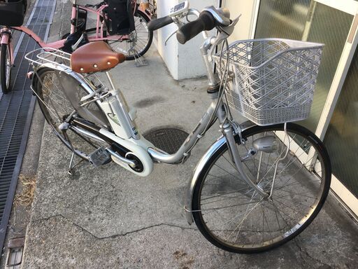 地域限定送料無料　パナソニック　ビビ　DX　8,9AH　新基準　子供乗せ　シルバー　ナチュラ　パス　アシスタ　神戸市　電動自転車