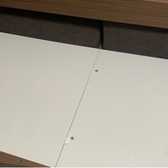 ニトリ　スライド式ソファベッド　ブラウン　（受付終了）の画像