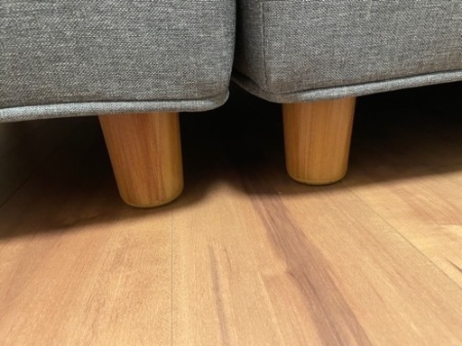 2人掛けオットマン付きソファー