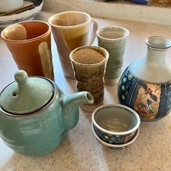 和風コップ 酒器 マグカップ ペアセット まとめてお譲りします ...