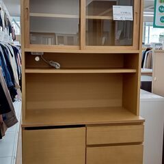 ★ジモティ割あり★ 無印良品 食器棚  W87×D45.5×H1...