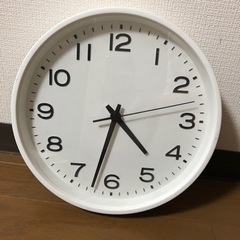 アナログ掛け時計 大 シンプル 無印良品
