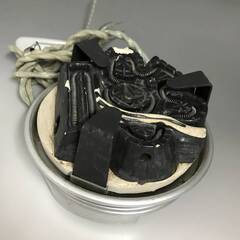 🔷🔶🔷ut9/107 茶道具　野々田式　炭型電熱器　電鉄器ヒータ...