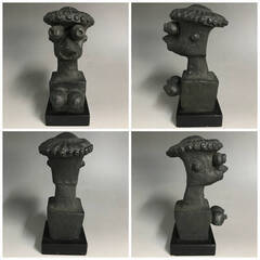 🔷🔶🔷KI15/51 希少 桂ユキ子 作『乳房のあるカッパ』 桂ゆき ブロンズ