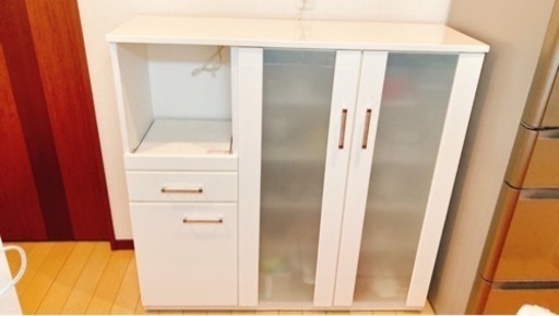 決まりました！値下げ❤️カップボード、レンジ台❤️
