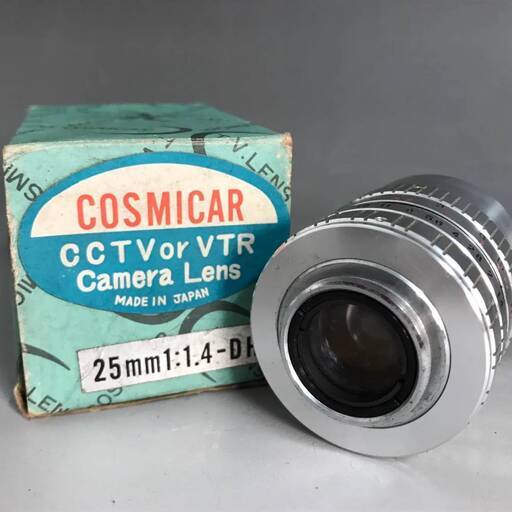 ＫＴ2/22 FUJI PHOTO OPTICAL FUJINON-TV 1:1.4/25 カメラレンズ フジ USED CCTV VTR 昭和レトロ COSMICAR コズミカ テレビジョンレンズ ④