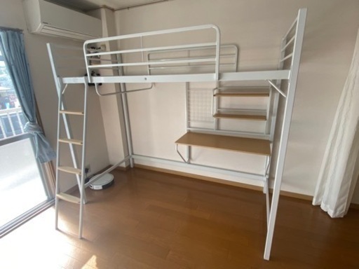 ニトリ ロフトベッド アルルN ホワイト