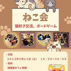 ❇️3/11(土) ねこ好き交流会（ボードゲーム）

