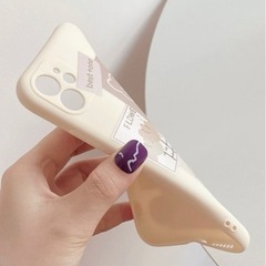 新品・未使用　スマホケース　漫画風　くまの画像