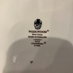 WEDGEWOOD ワイルドストロベリー 27cm 大皿 プレート 2枚セット ウェッジウッド 英国製●E023A161の画像