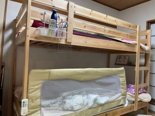 IKEA MYDAL ミーダル　2段ベッド 無垢 パイン材 