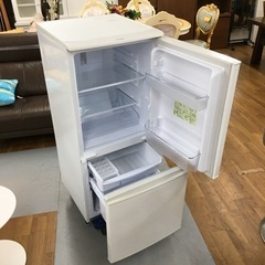 S744 ☆ SHARP SJ-D14C-W [小型 冷蔵庫 137L つけかえどっちもドア