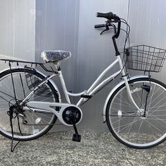 新品・未使用　ママチャリ　オートライト　 26インチ　シマノ製6...