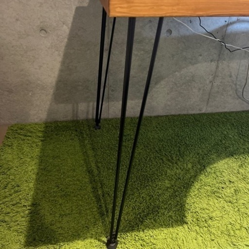 LOWYA】[幅140] L字デスク 天然木 無垢材使用 スチール脚