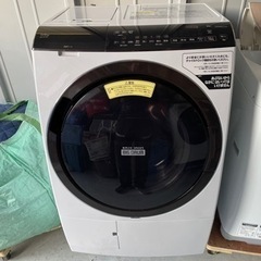 洗剤自動投入　2021年製 ⭐︎HITACHI 11/6kgドラム式洗濯機　Wi-Fi接続可能　BD-SX110FR