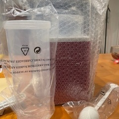 【新品未使用】 発酵フードメーカー（ヨーグルトメーカー） 赤色の画像