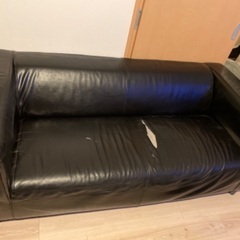 IKEA ソファ　レザー　クリッパン　3月末まで