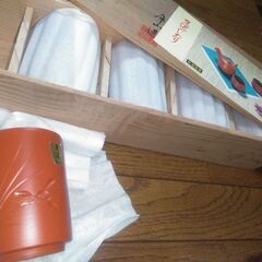 未使用 前畑陶器 朱泥湯飲み5個セット コップ