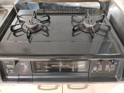 予定者決定済【都市ガス】パロマ　ガスコンロ　IC-365WA-R　取扱説明書付き　電池付き