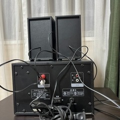 【 取引中⠀】YAMAZENキュリオム 2.1ch スピーカーシステム YSP-2021(B)の画像