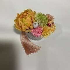 髪飾り　黄色系