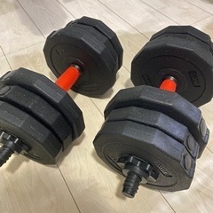 【値下げ】ダンベル10kg x 2 計20kg 売ります