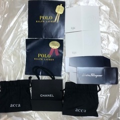 ブランド袋紙袋まとめてお得！CHANELシャネルフェラガモACC...