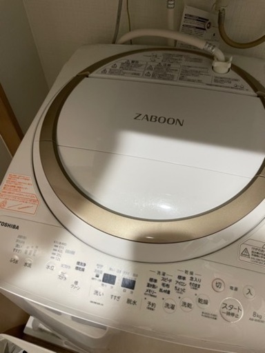 洗濯機 TOSHIBA 東芝 AW-8V8 2019年製 8kg