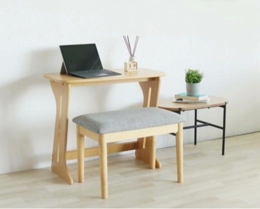 デスク&ベンチ2点セット　コンパクト