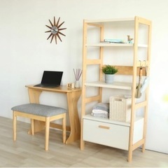 デスク&ベンチ2点セット　コンパクトの画像