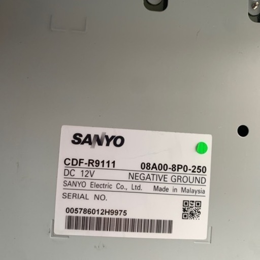 ホンダ純正カーオーディオ SANYO CDF-R9111