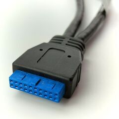 20ピンヘッダー出力用USB3.2 Gen1ソケット変換ケーブルの画像
